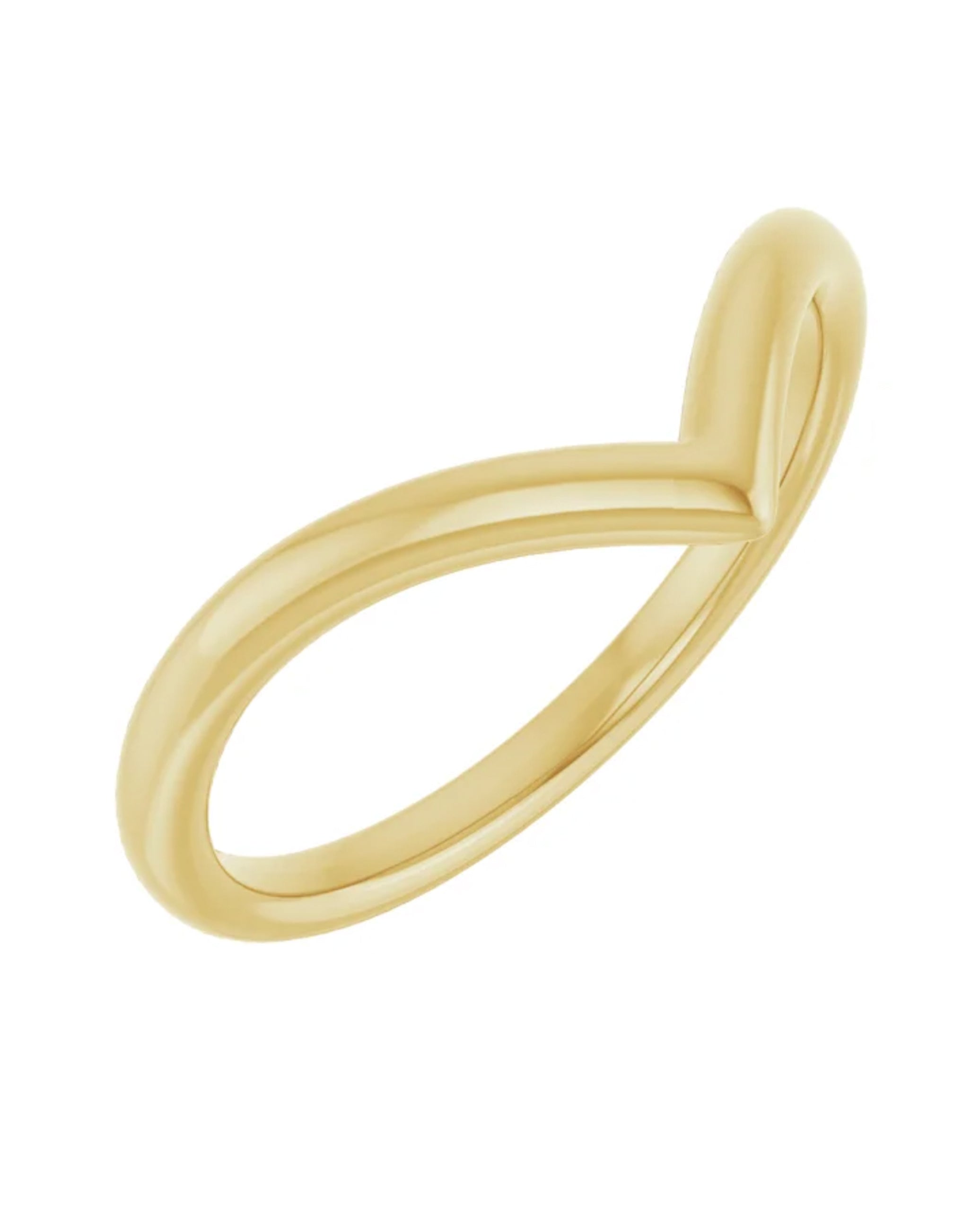 14K Yellow Gold Contour Ring