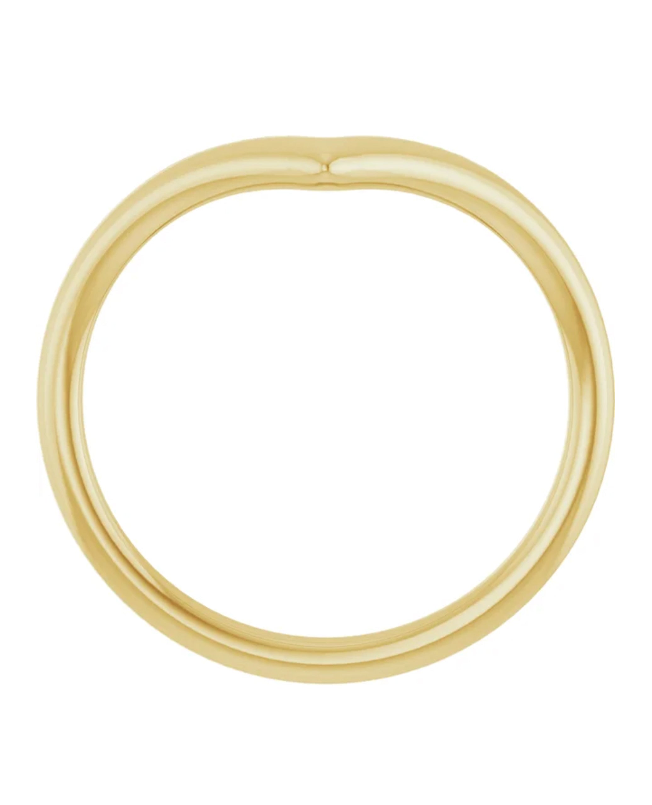 14K Yellow Gold Contour Ring