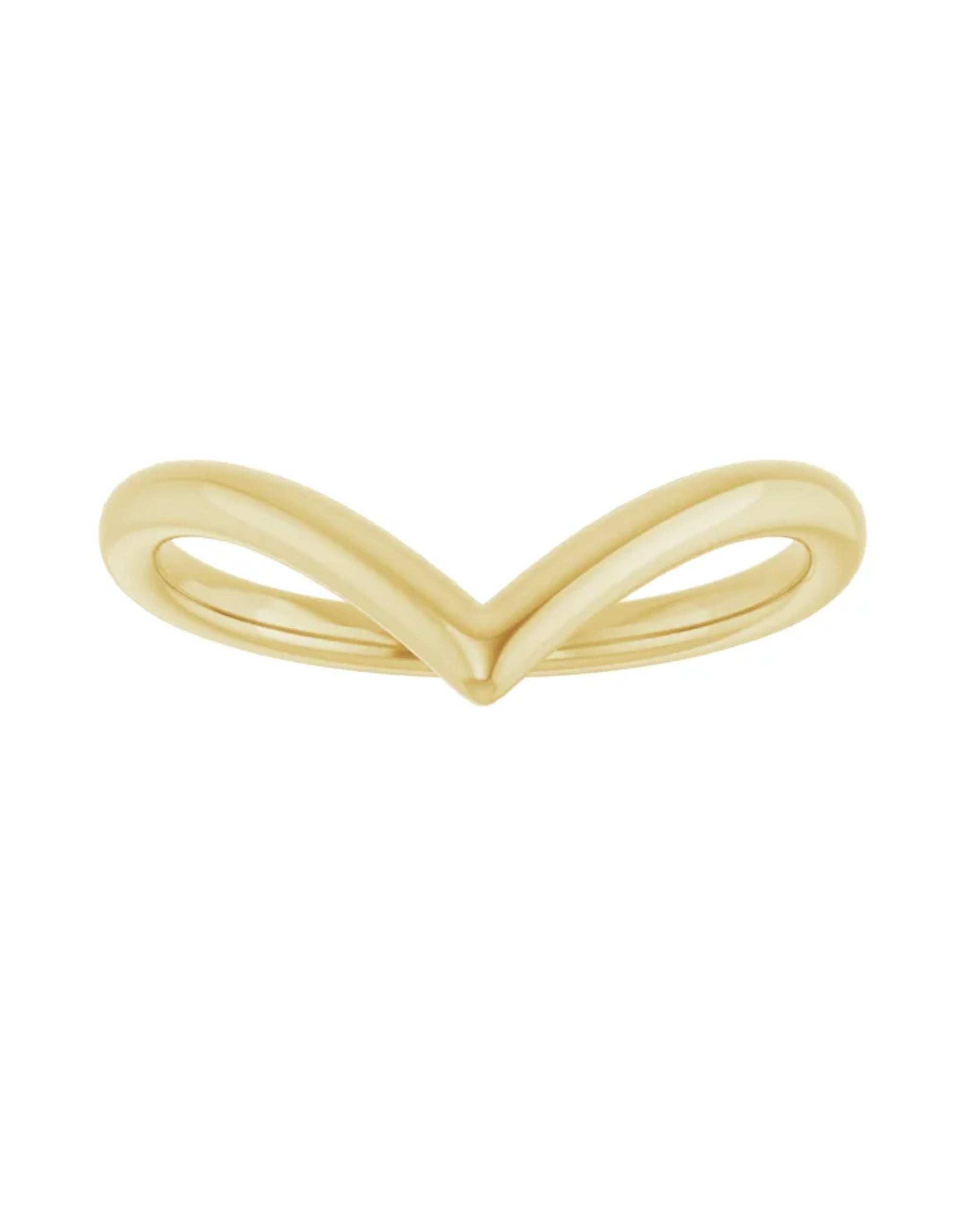 14K Yellow Gold Contour Ring