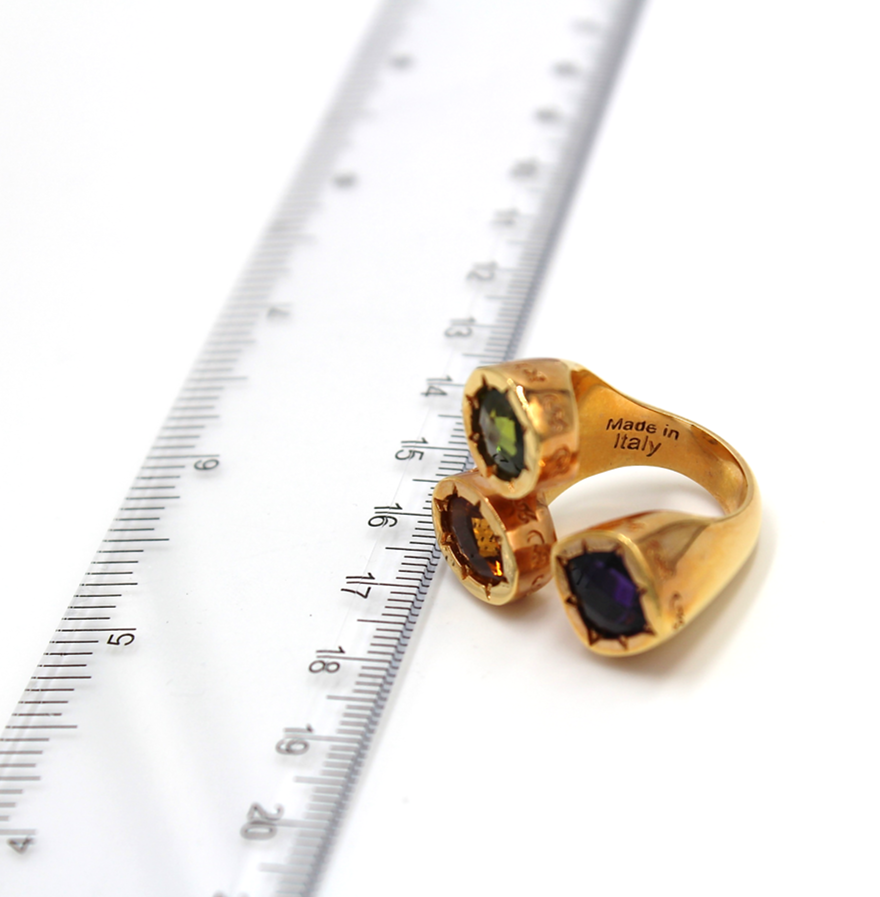 Rebecca Gioielli Tri Color Bronze Ring