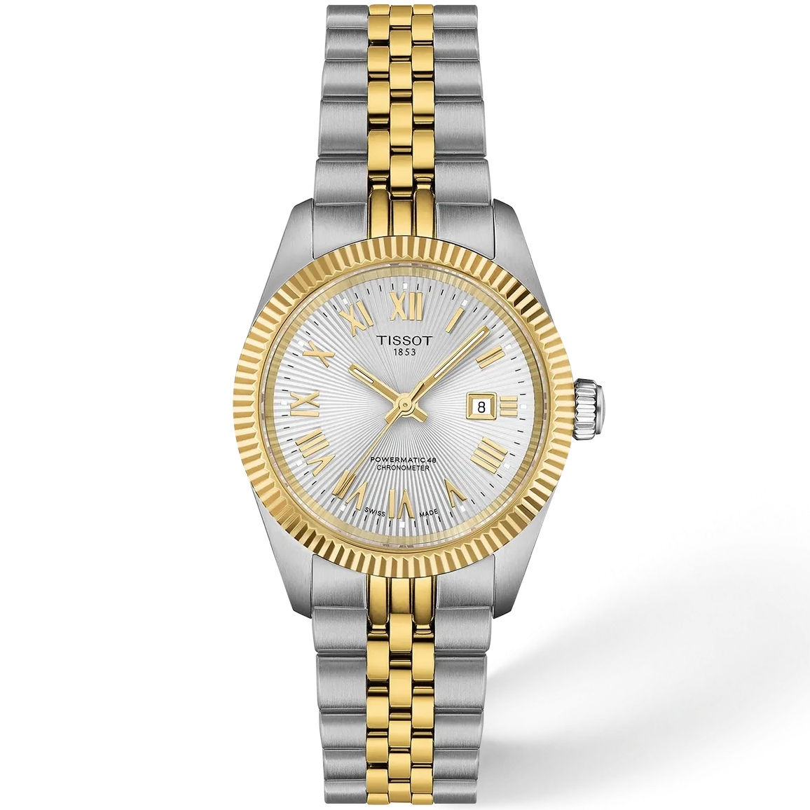 Tissot T156.208.22.033.01 Ballade Two-Tone Gold and Silver Color 30MM with Swiss Automatic Movement