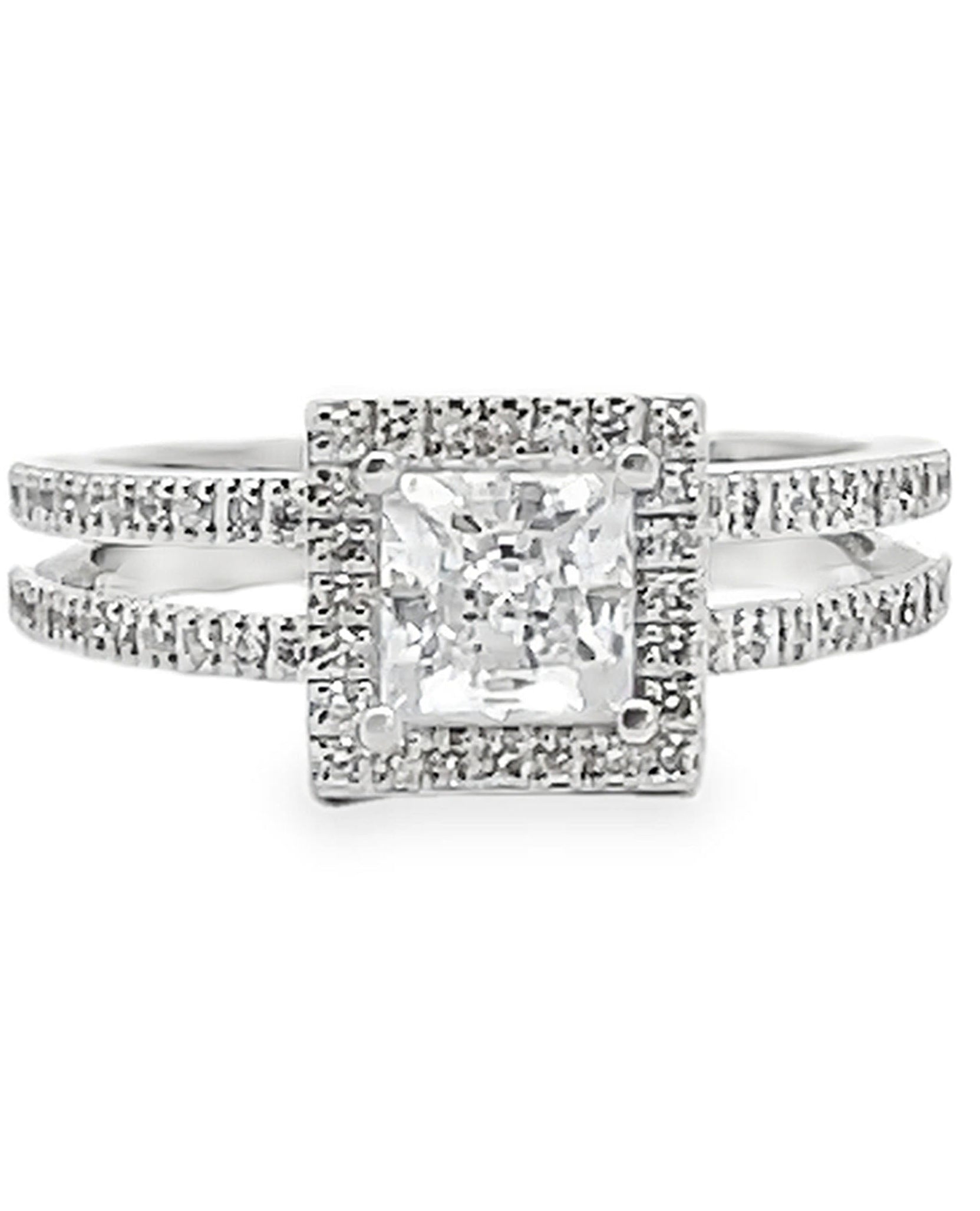 Simon G. GR166 18K White Gold Diamond Ring