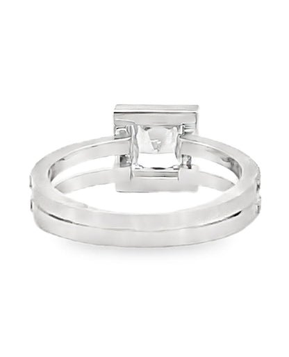 Simon G. 18K White Gold Diamond Ring