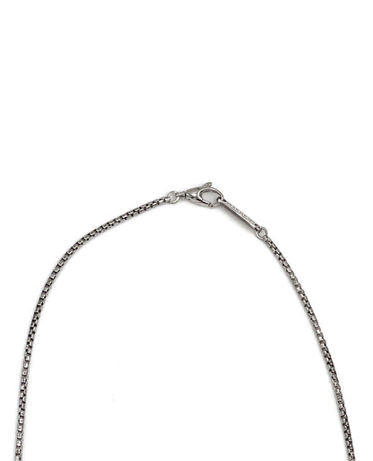 Rebecca Gioielli "Liberty" Purple Triangle Beaded Pendant Necklace in Sterling Silver