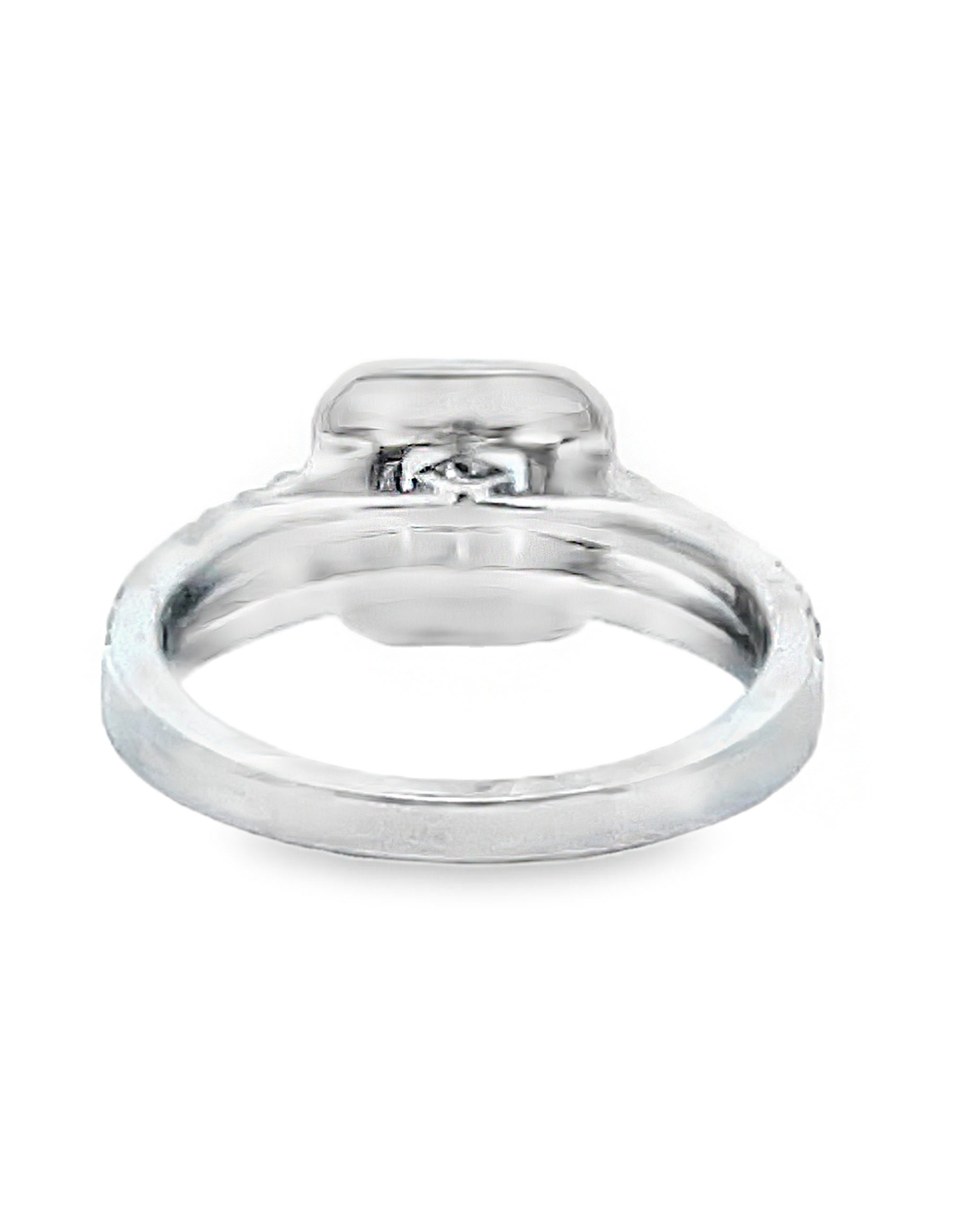 Scott Kay M1257RQ510WW 14K White Gold Engagement Ring with Aquamarine