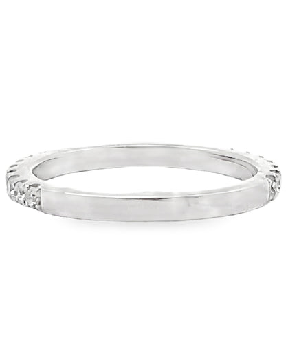 Kirk Kara K1000D-B Carmella 18K White Gold Diamond Wedding Band