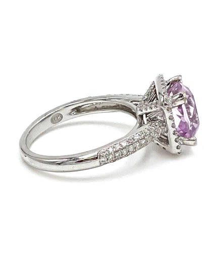 Vanna K 18K White Gold Ring with Kunzite