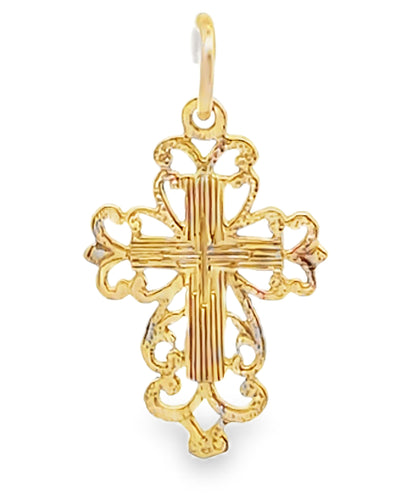 14K Yellow Gold Cross