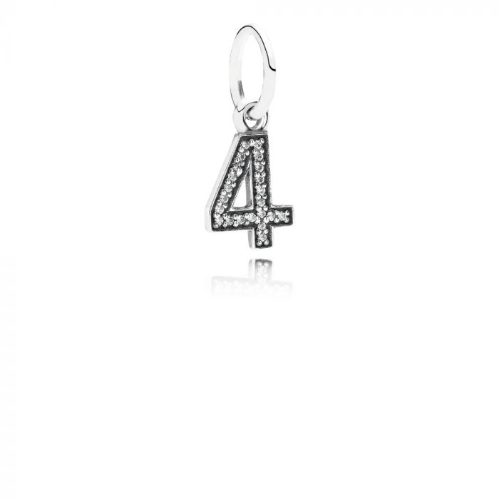 Pandora 791342CZ Dangle Number Four