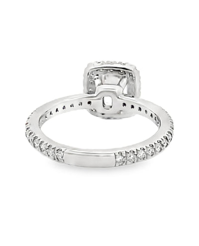 Designs by Vatche #1002 Platinum Engagement Ring Setting with 46 Round Diamonds