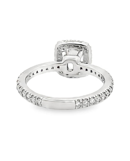 Designs by Vatche #1002 Platinum Engagement Ring Setting with 46 Round Diamonds