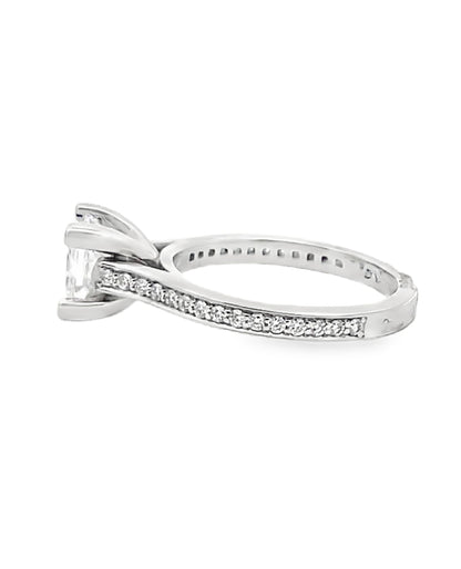 Platinum Designs By Vatche "Royal V Prong" Solitaire Engagem...