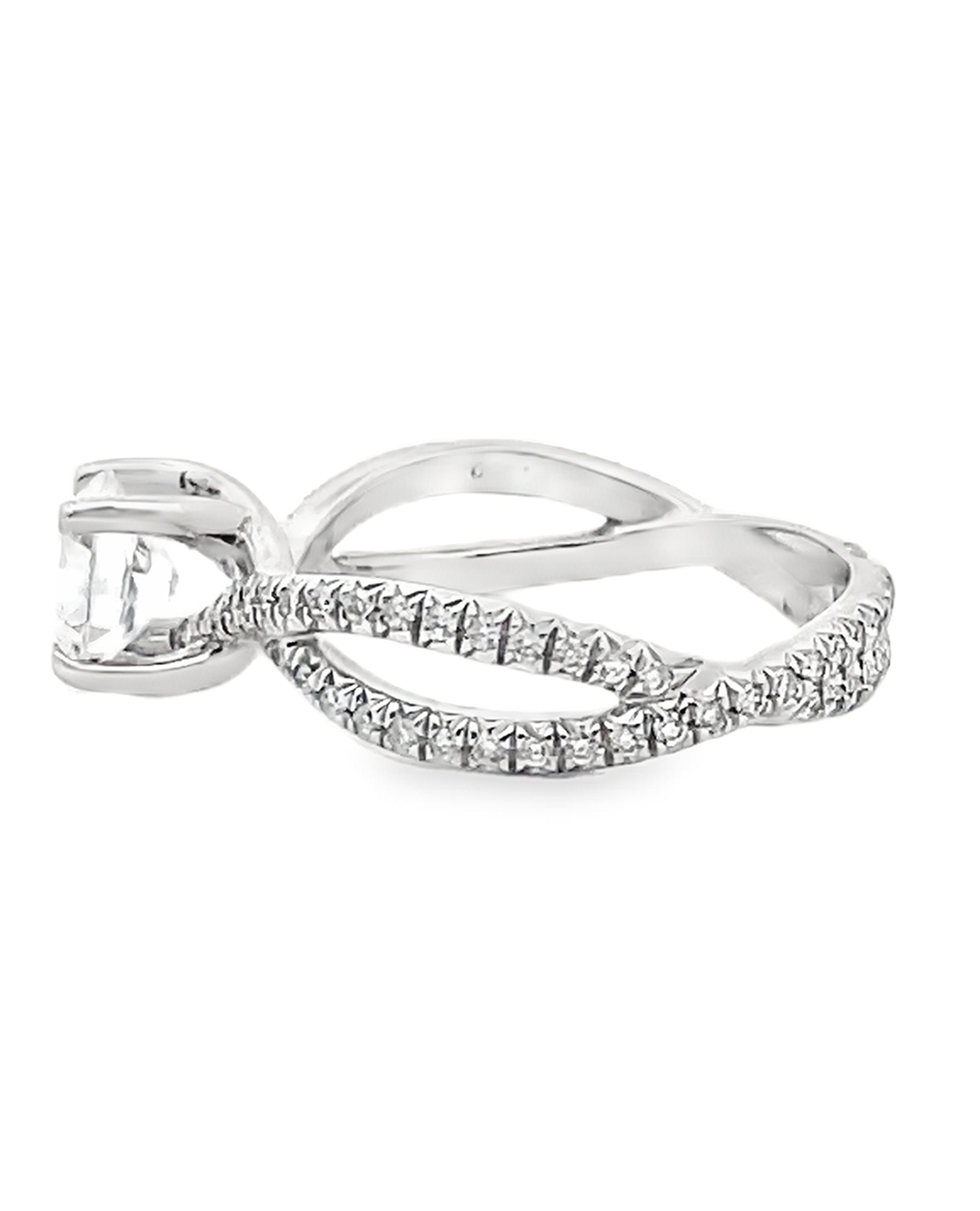 Designs By Vatche Pave Twist Engagement Ring #1029