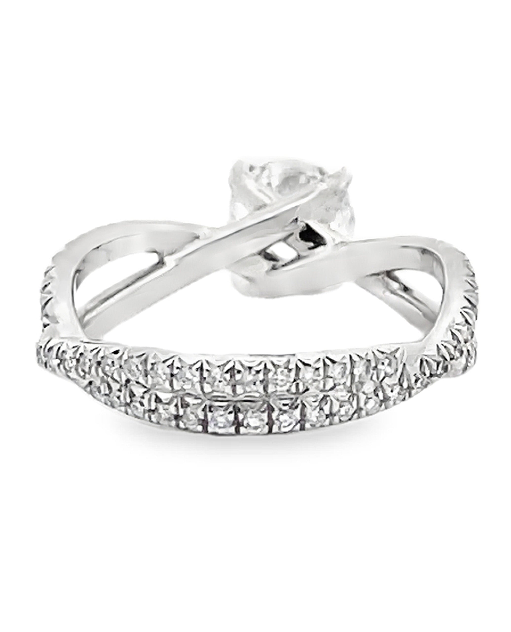 Designs By Vatche Pave Twist Engagement Ring #1029