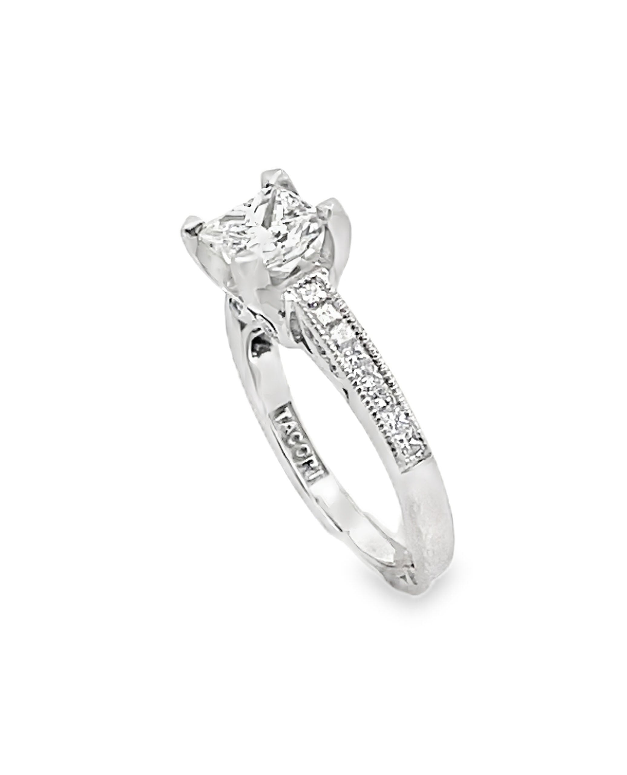 Tacori 2576PR5.5 Engagement Ring - Princess Cut 1.01 ct Center