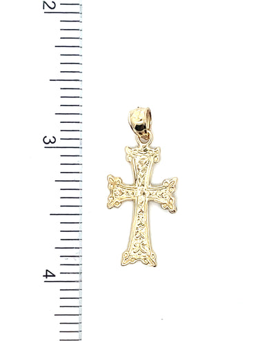 14K Yellow Gold Armenian Cross