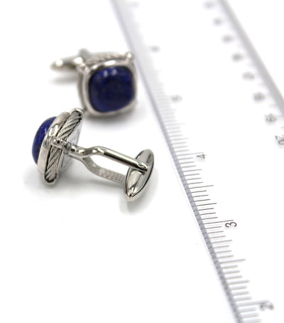 Alor Men's Stainless Steel Cufflinks with Lapis