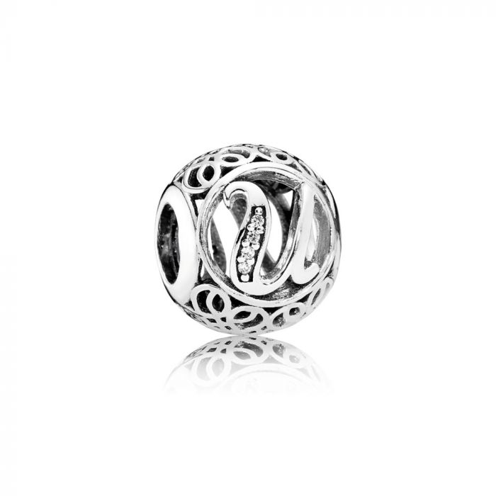 Pandora 791865CZ Vintage U, Clear CZ