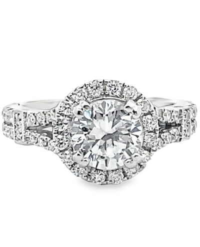 Kirk Kara K194R75R 18K White Gold Diamond Engagement Ring