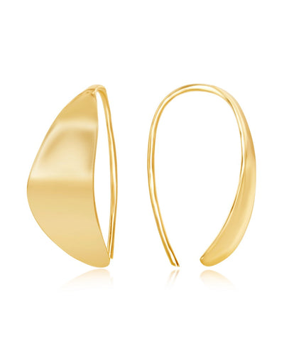 Sterling Silver Gold Plated Threader Earrings