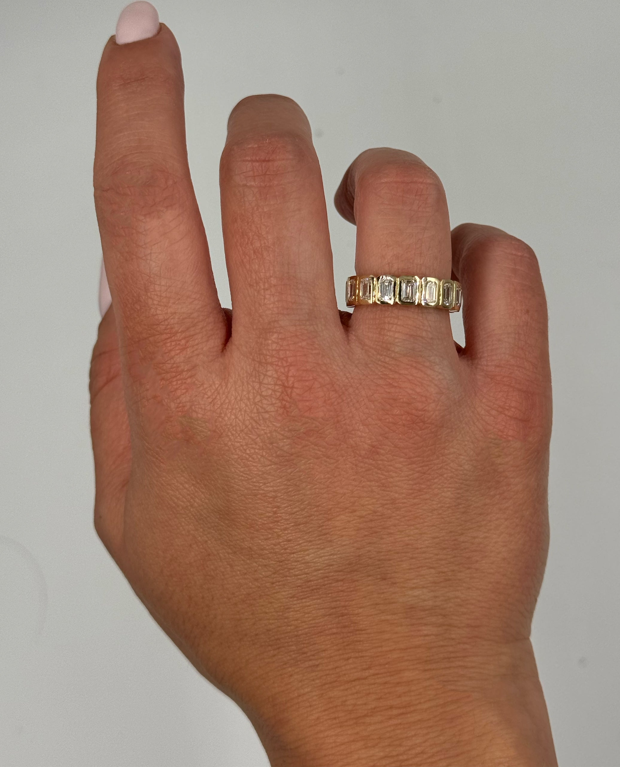 14K Yellow Gold Lab Grown Diamond Ring