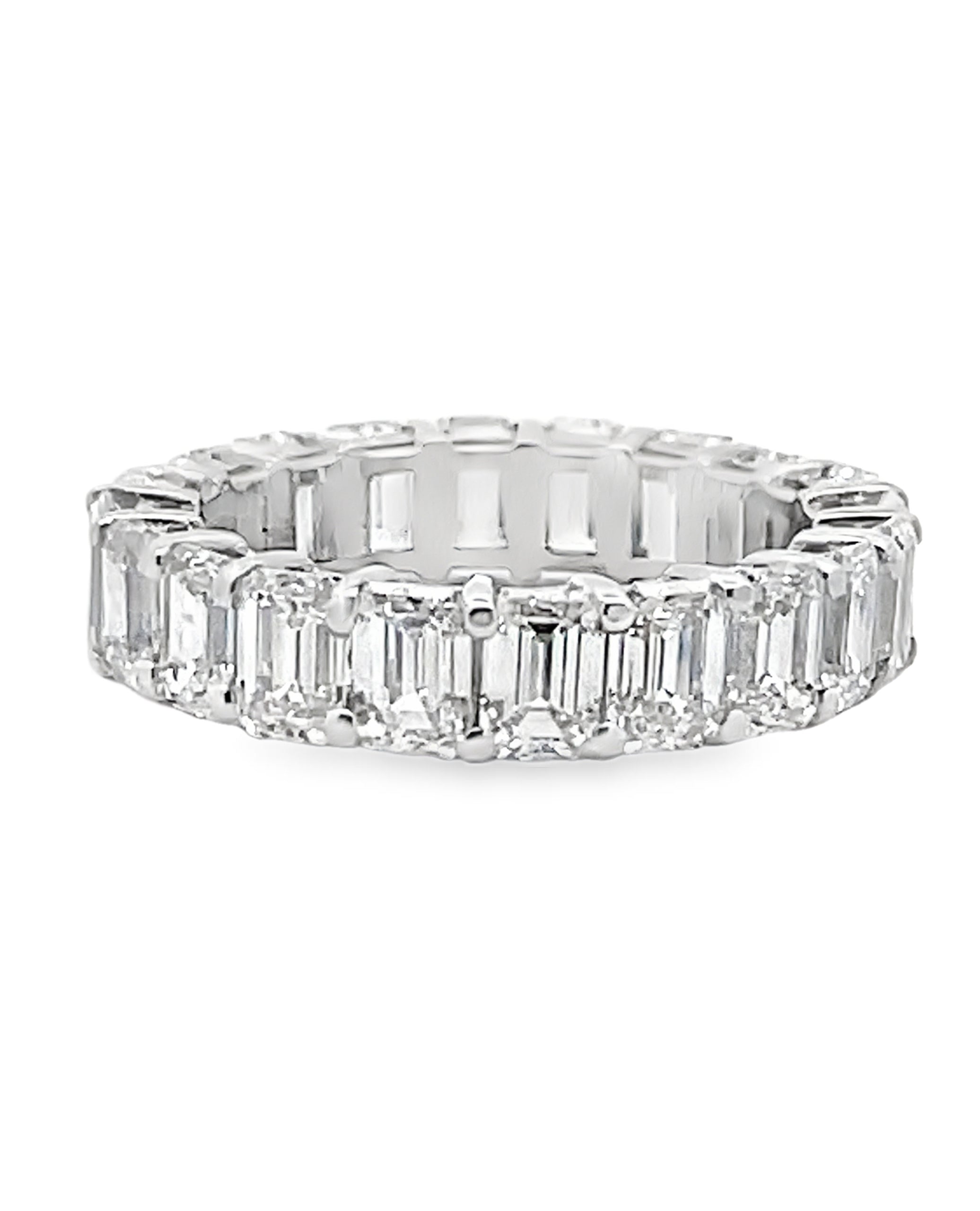 14K White Gold Eternity Band with Lab Grown Diamonds