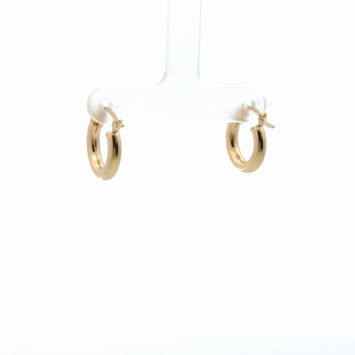 14K yellow gold hoop earrings - 1.40 grams