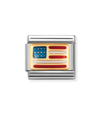 Nomination Composable Link 030235/04 American Flag