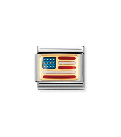 Nomination Composable Link 030235/04 American Flag