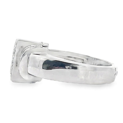 18K White Gold Ring with Diamonds 1.48 Carats