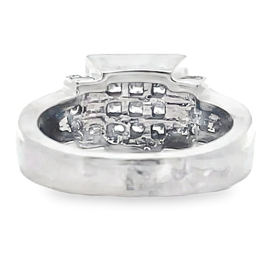 18K White Gold Ring with Diamonds 1.48 Carats