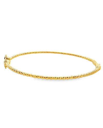 14K Yellow Gold Single Station Quatrefoil Bracelet