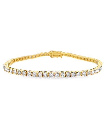 14K Yellow Gold Tennis Bracelet
