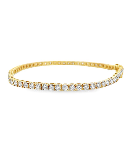 14K Yellow Gold Tennis Bracelet