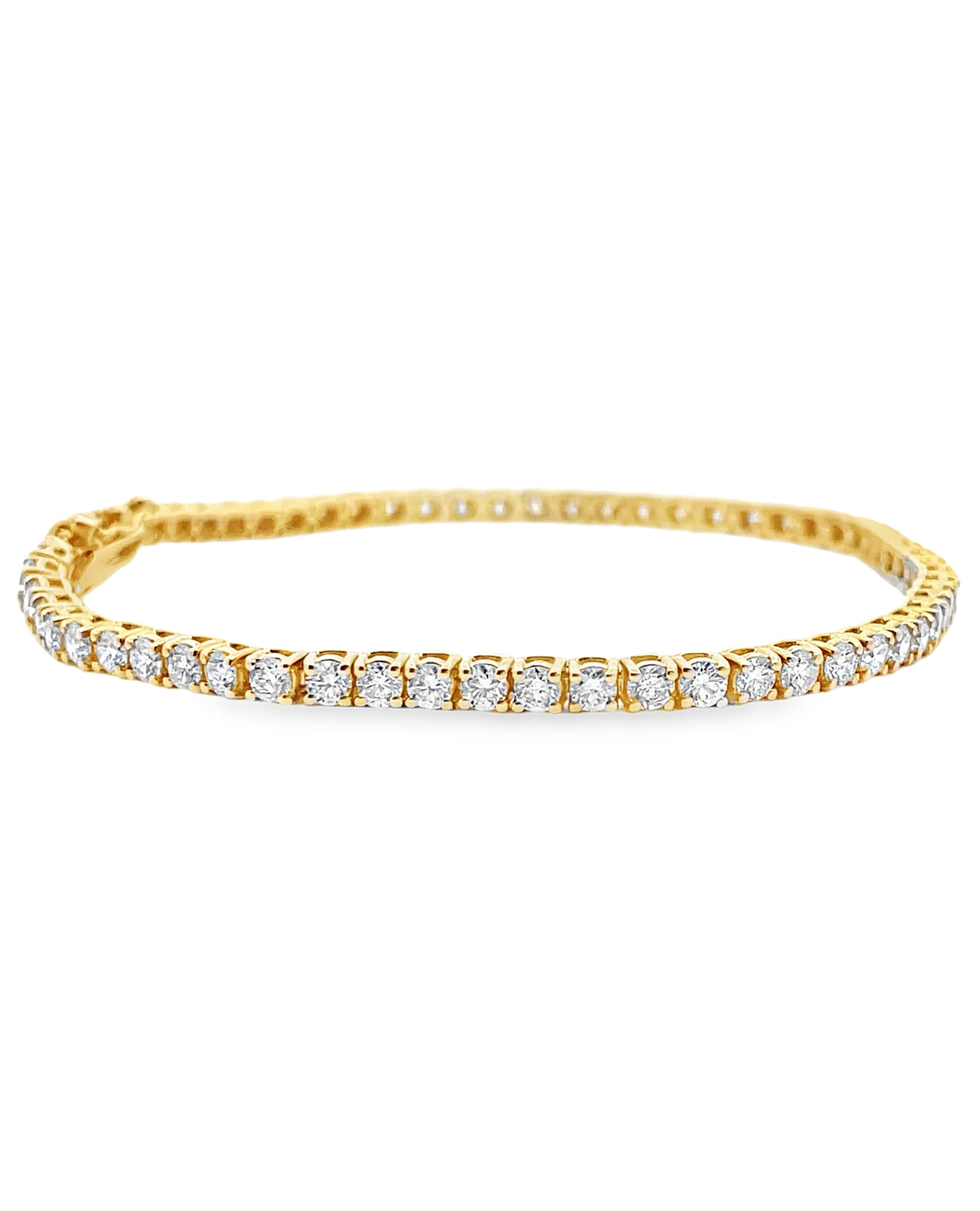 14K Yellow Gold Tennis Bracelet