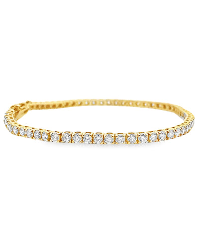 14K Yellow Gold Tennis Bracelet