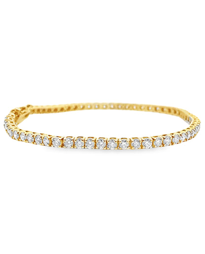 14K Yellow Gold Tennis Bracelet