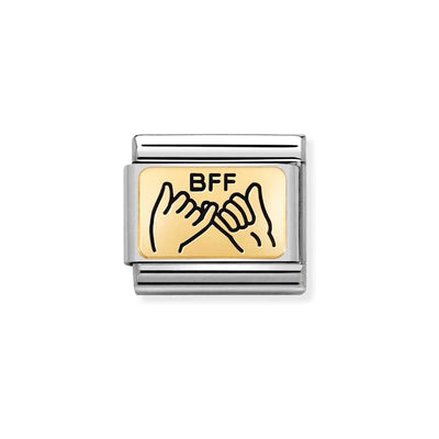 Nomination Composable Link 030166/04 Classic Plates BFF Hands