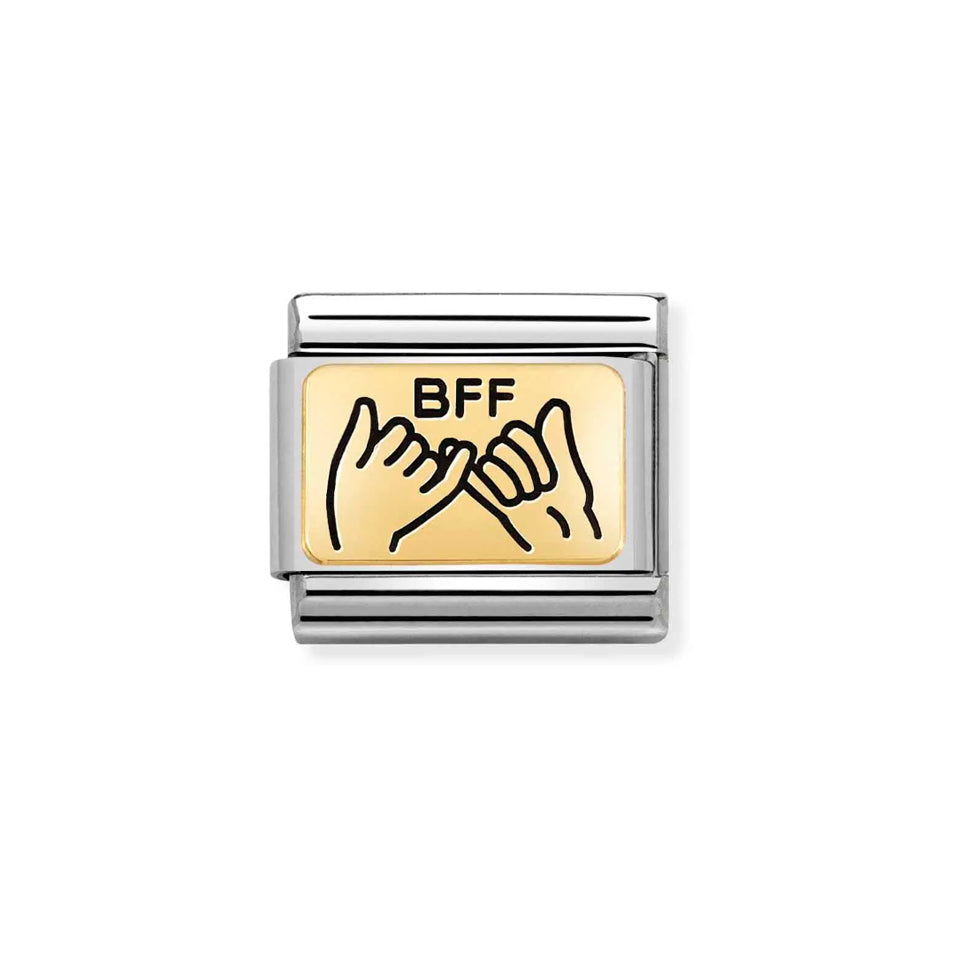 Nomination Composable 030166/04 Classic Plates BFF Hands