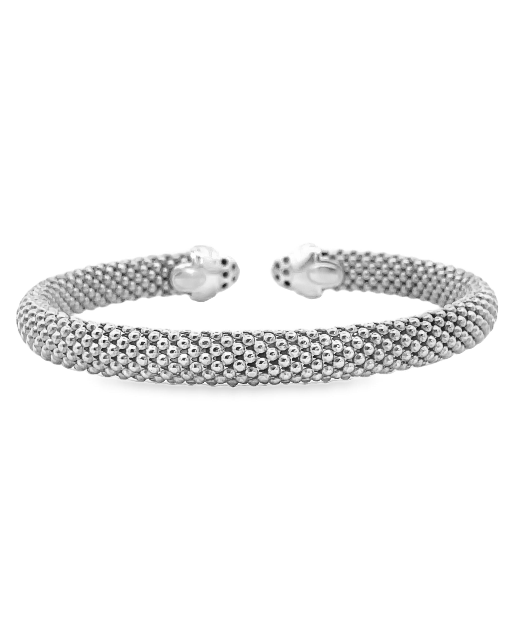 Marcello Pane BRFO 080 Sterling Silver Cuff Bangle Bracelet