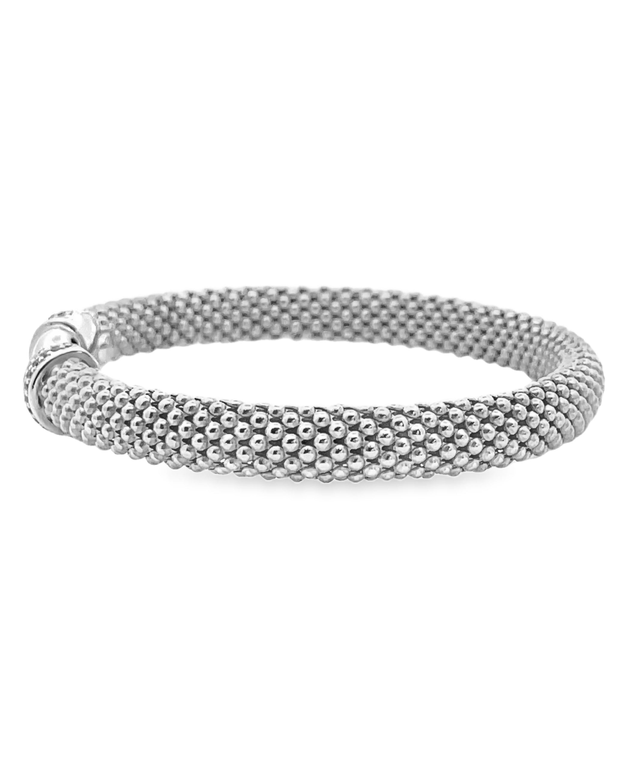 Marcello Pane BRFO 080 Sterling Silver Cuff Bangle Bracelet