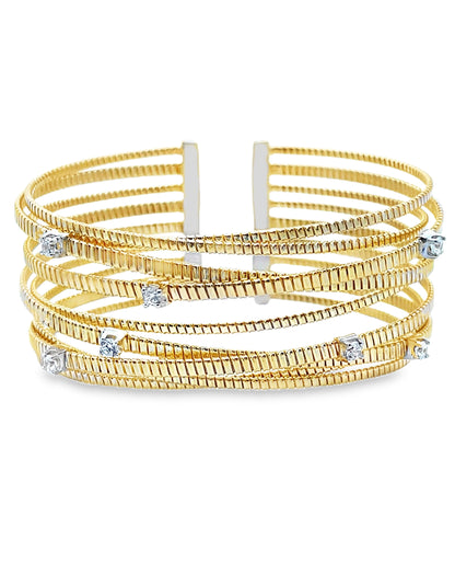 Marcello Pane BRFO 166G Sterling Silver Cuff Bracelet