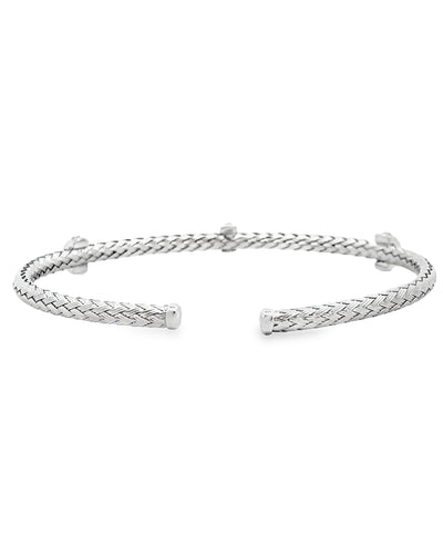Marcello Pane BRFO 290G Sterling Silver Cuff Bangle Bracelet