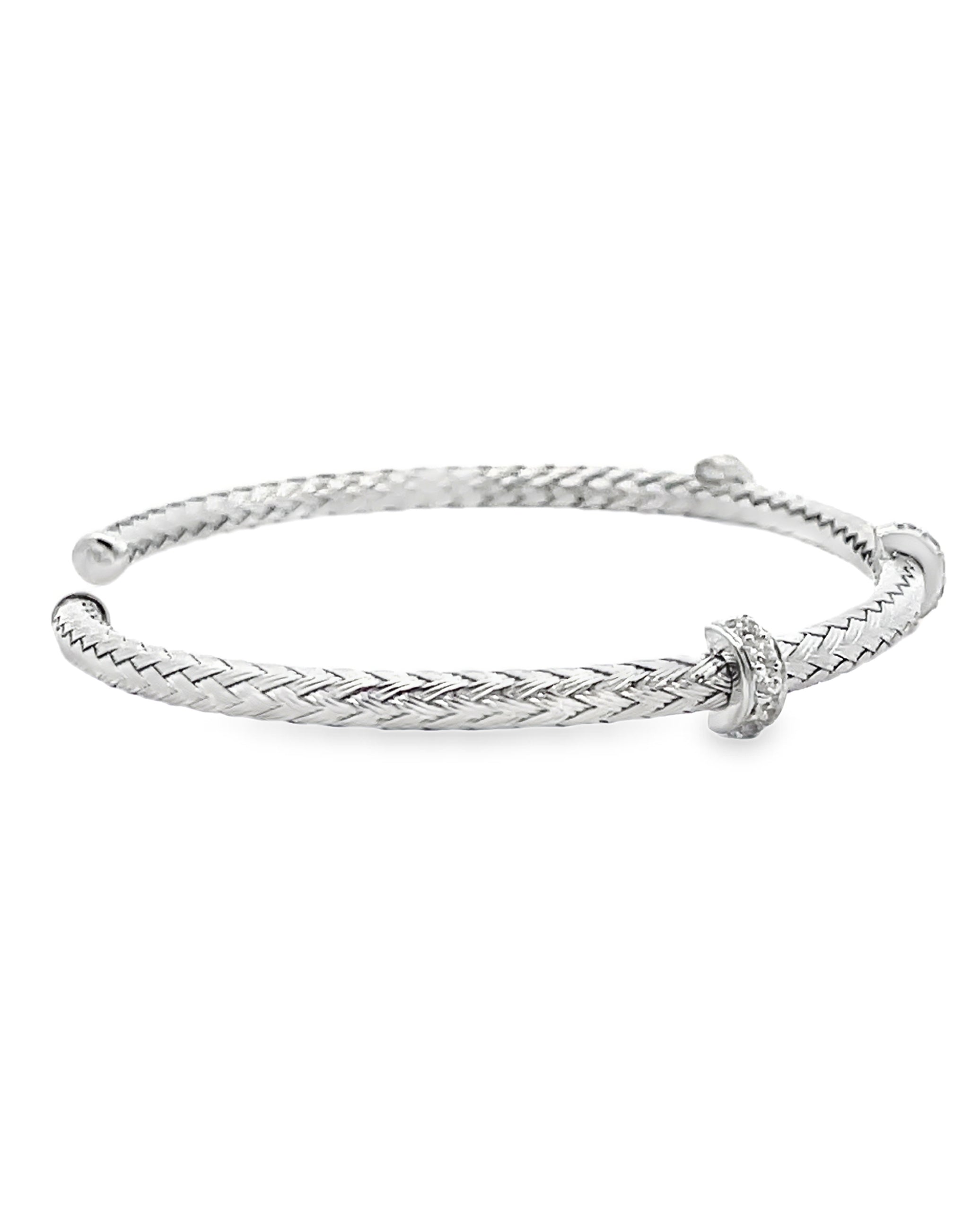 Marcello Pane BRFO 290G Sterling Silver Cuff Bangle Bracelet