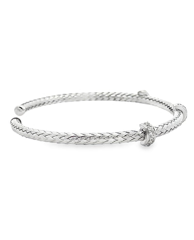Marcello Pane BRFO 290G Sterling Silver Cuff Bangle Bracelet
