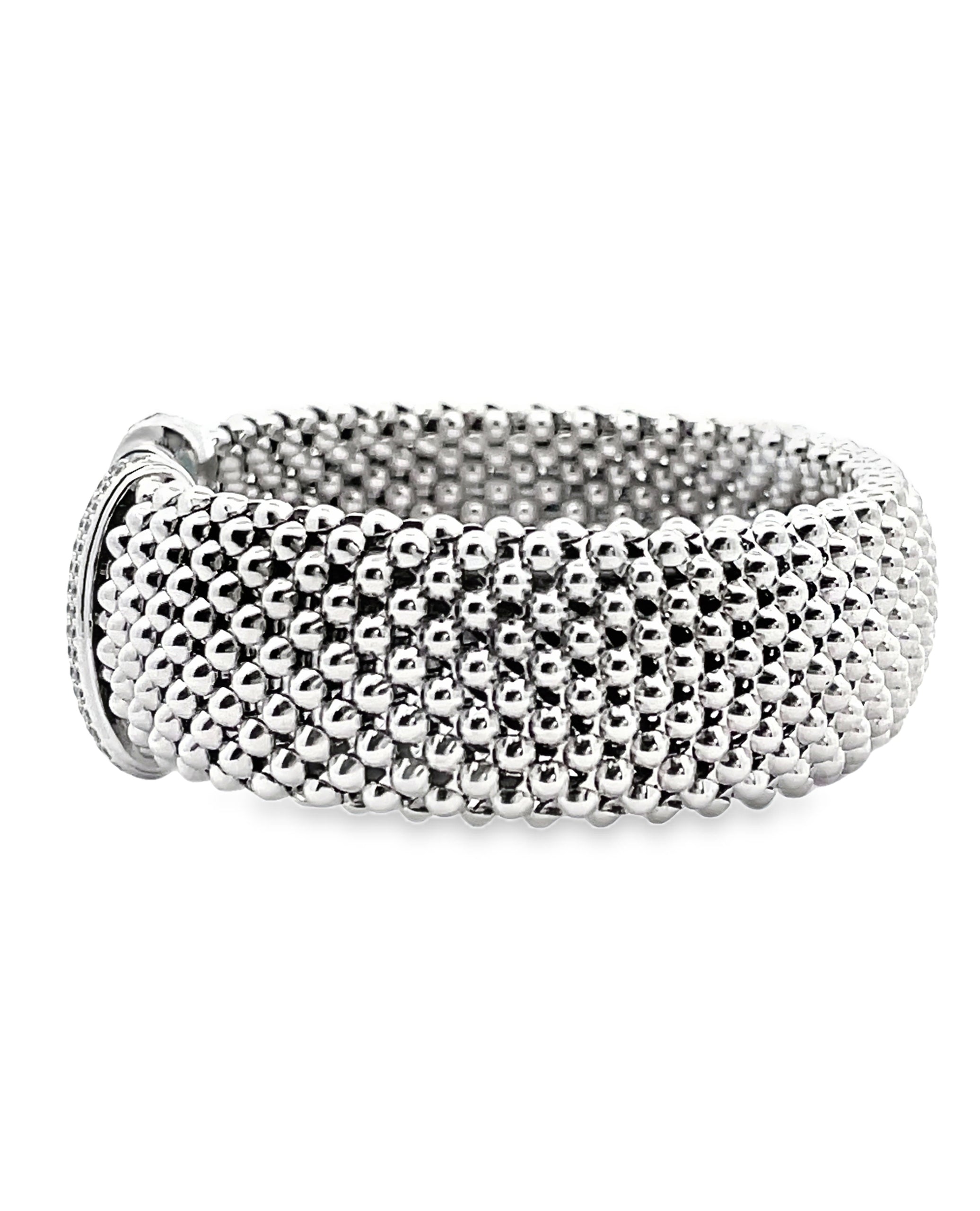 Marcello Pane BRFO 329B Sterling Silver Bangle Cuff Bracelet