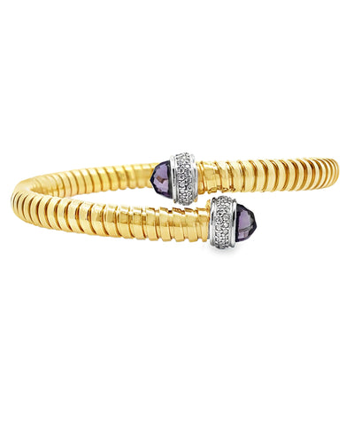 Marcello Pane BRFO 345G-V Sterling Silver Bracelet with Gold Overlay