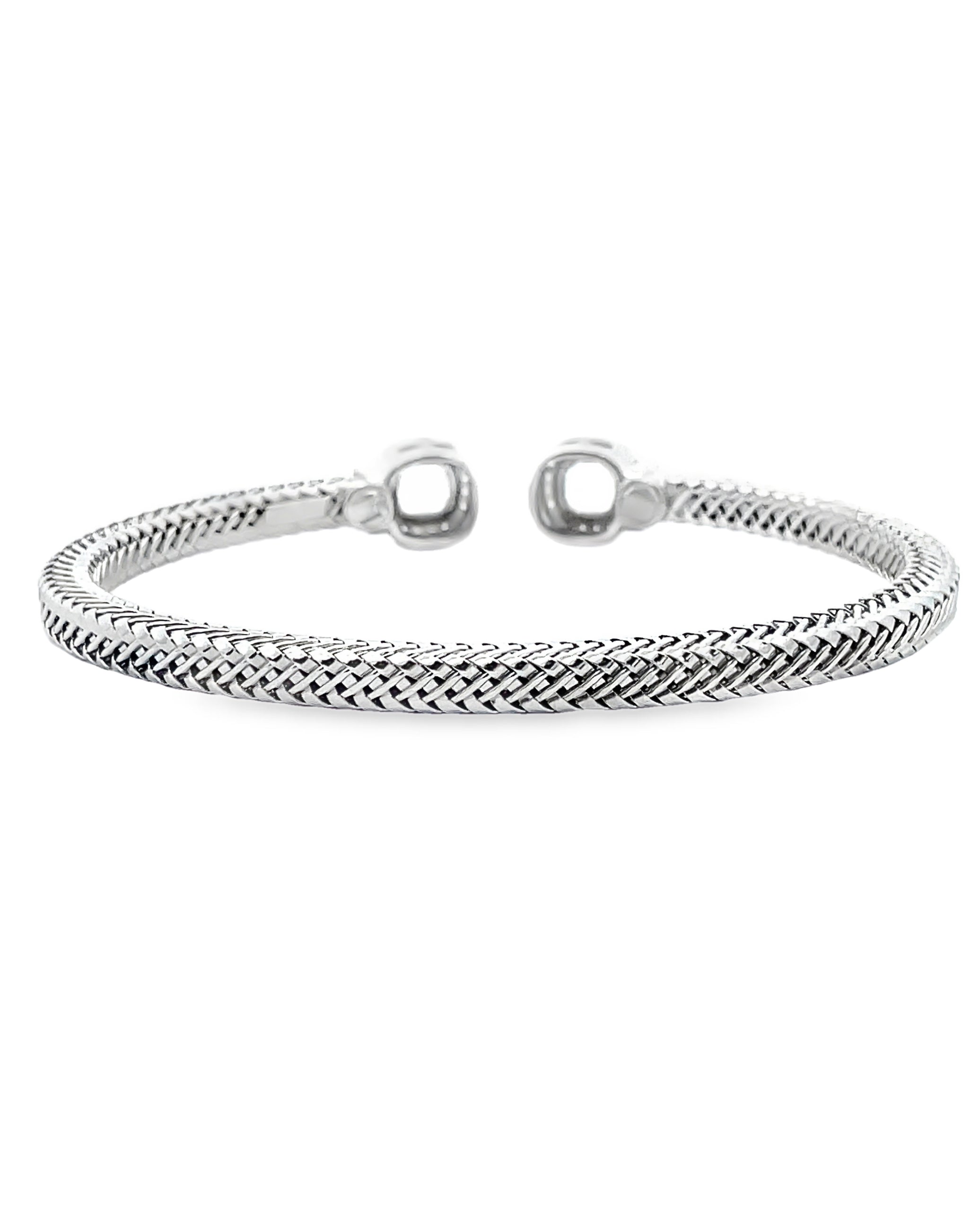 Marcello Pane BRFO 369BA Sterling Silver Bangle Bracelet