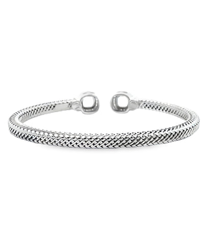 Marcello Pane BRFO 369BA Sterling Silver Bangle Bracelet