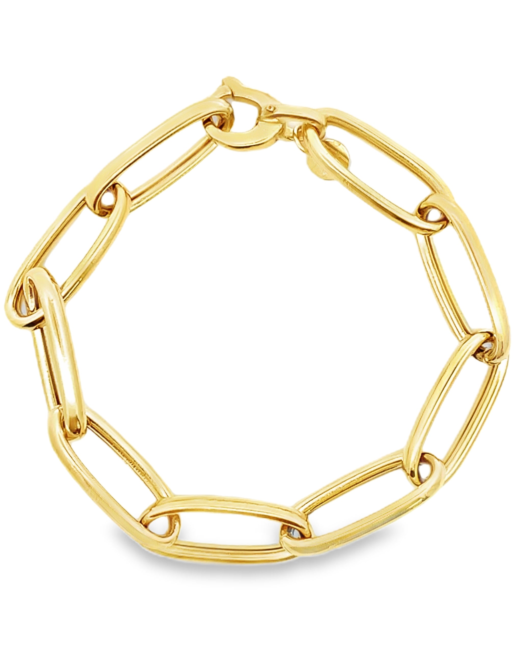 Marcello Pane BRSL 019 Sterling Silver Bracelet with Gold Overlay